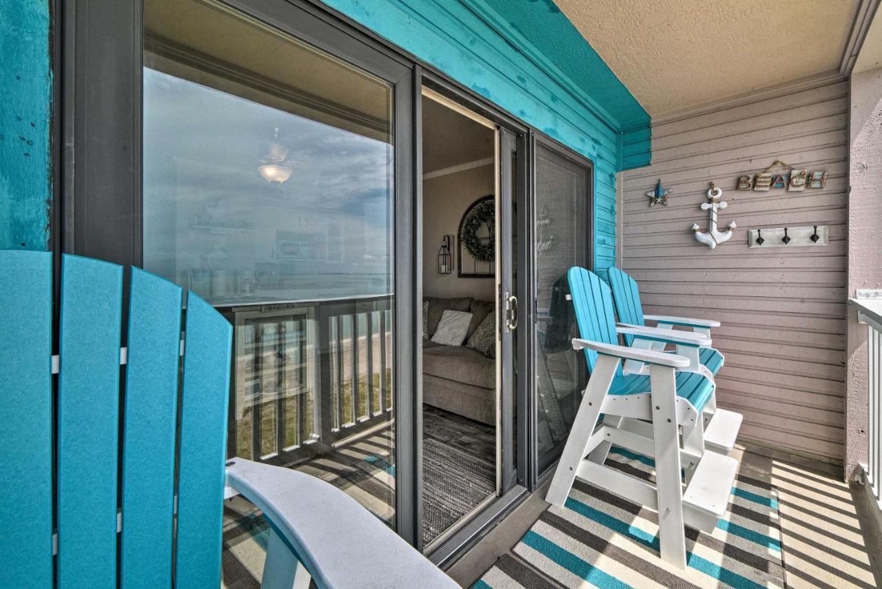 Updated Front Beach Condo With Resort Amenities! Корпус-Кристи Экстерьер фото